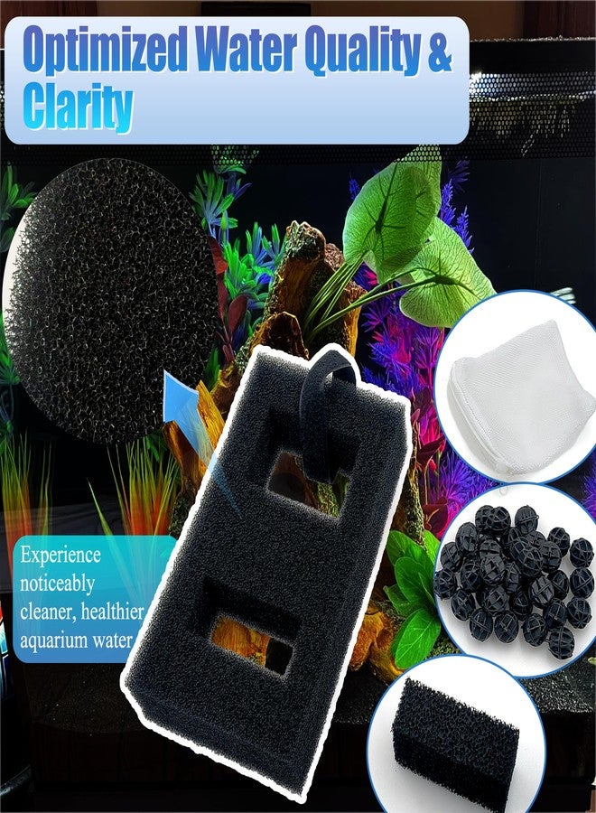 PurifyLogix Upgraded Aquarium Filter Media Kits for Fluval SPEC 3/5 Gal, for EVO 5 Gal, for Flex 9 Gal Desktop Aquarium, A1375, Includes Carbon Filter, Foam Filters, 1 Ceramic Rings, 1 Filter Cord - Image 3